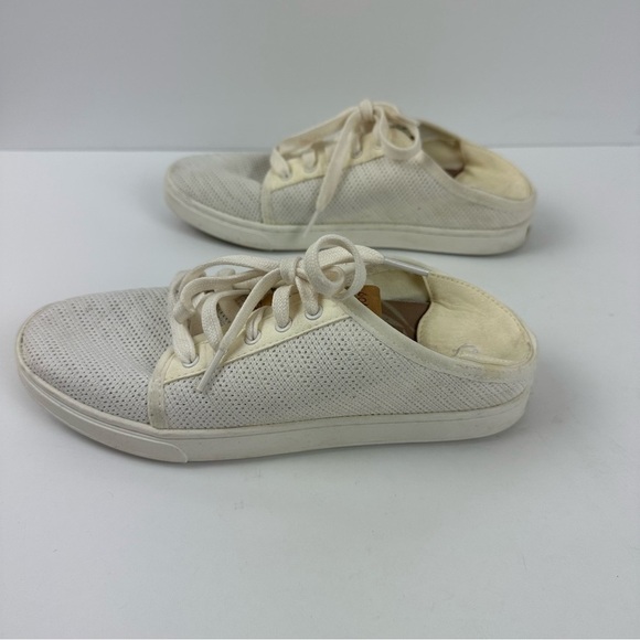 Olukai Pehuea Li Shoes Sneakers Womens 7 White Knit Casual Athletic Walking - Picture 8 of 8